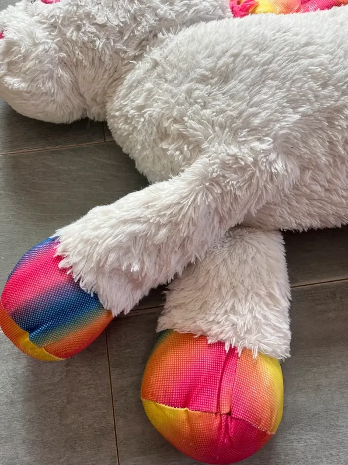 Peluche licorne arc en ciel - photo numéro 2