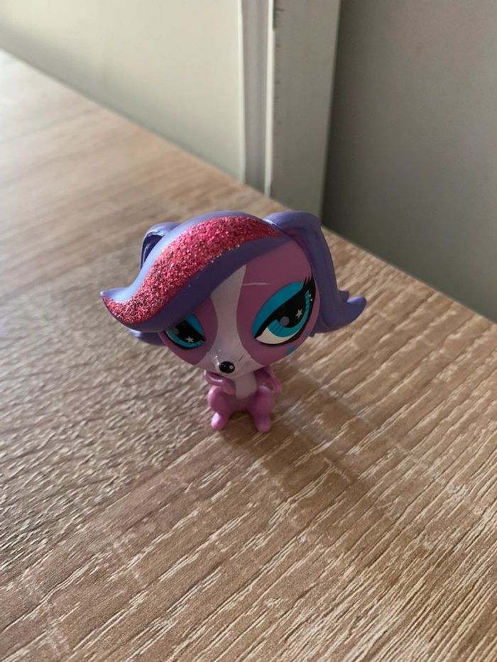 Figurine Pet shop chien violet et accessoires - photo numéro 2