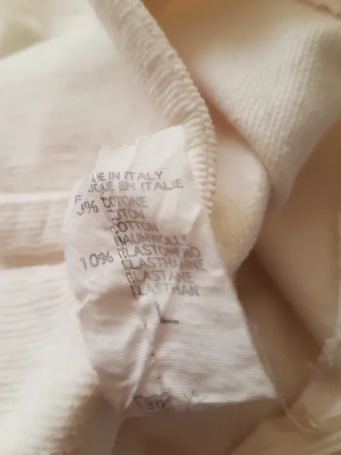 Jupe ivoire en velours côté fin Glò Taille L Neuve - photo numéro 7