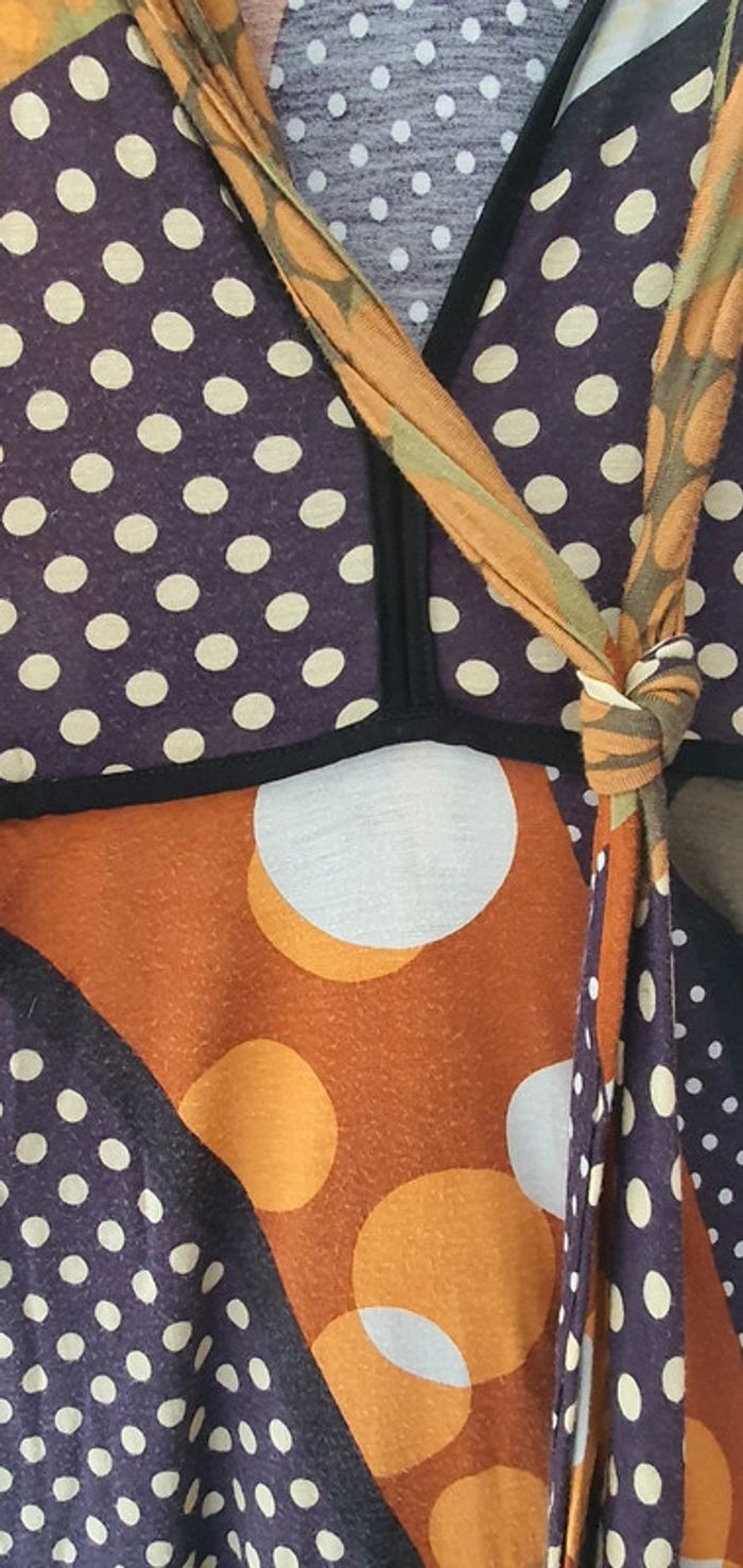 Robe été sans manches longue stretch graphique - photo numéro 3