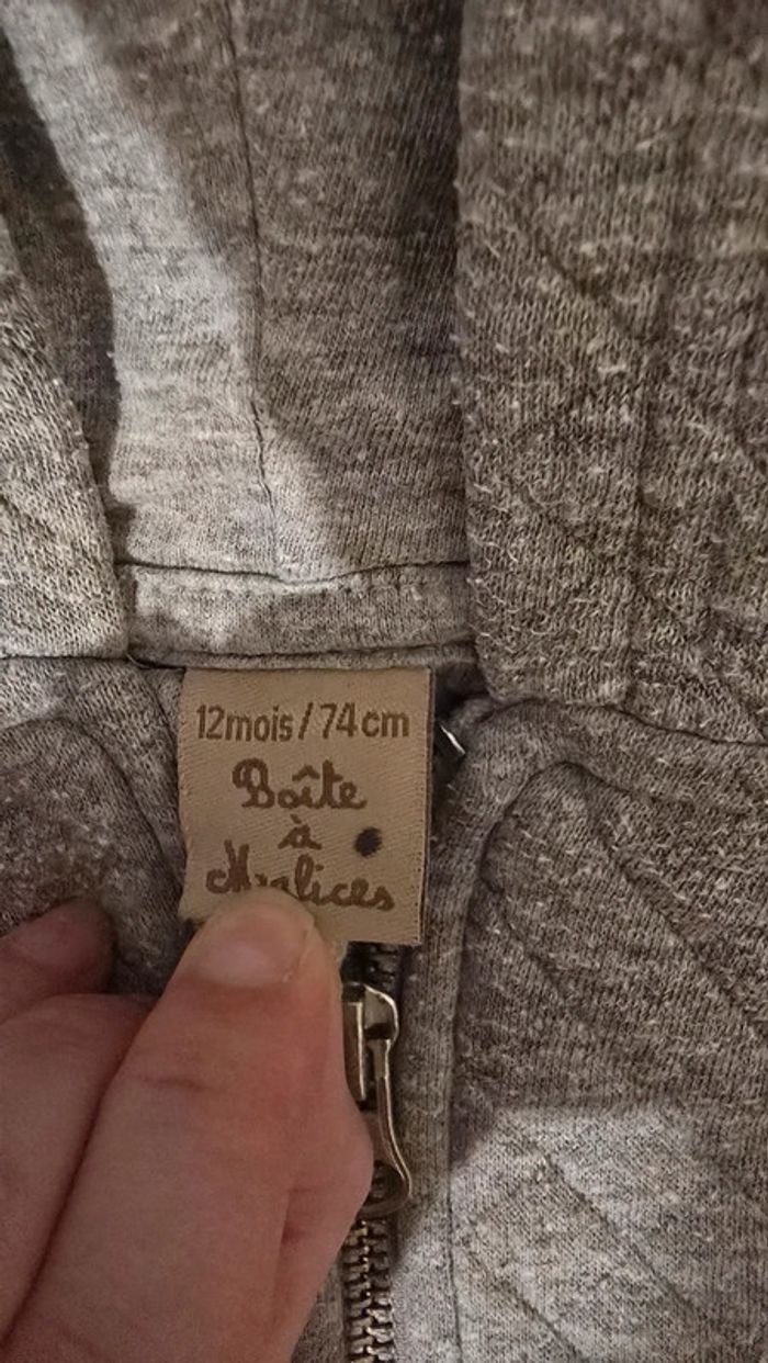 Gilet gris 🌟 12 mois - photo numéro 2
