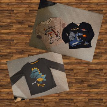 Lots t-shirts manches longues Dpam