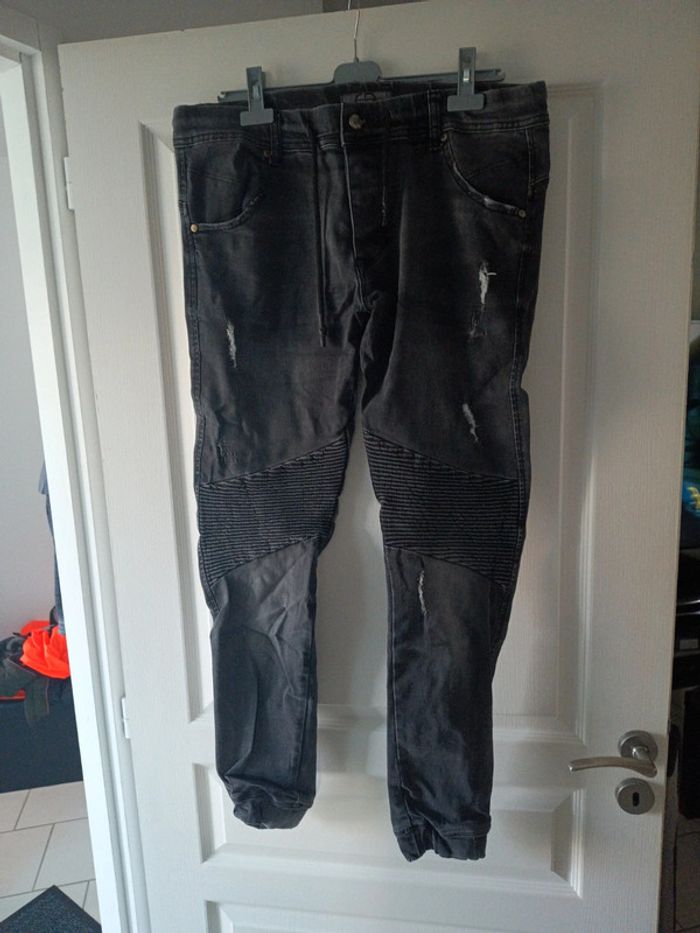 Pantalon gris taille w36 taille élastique - photo numéro 2