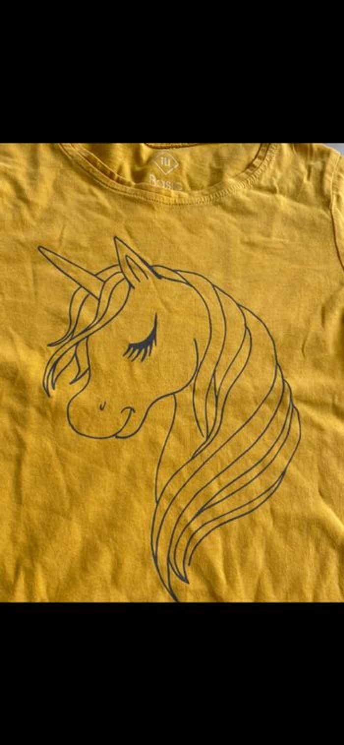 Tee shirt manches longues Licorne 7-8 ans - photo numéro 4