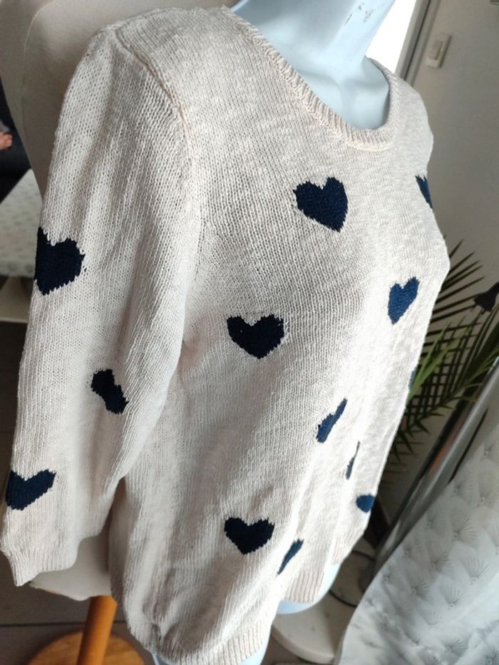 Pull a motifs manches 3/4 - photo numéro 2
