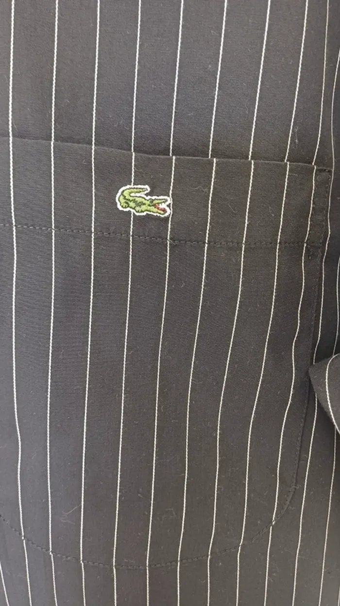 Chemise à rayures Lacoste homme 42 - photo numéro 2