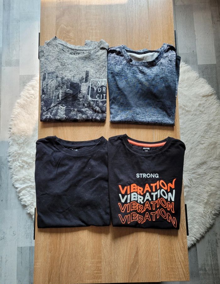 🌸 Lot de 4 tee shirt 🌸 taille 12 ans