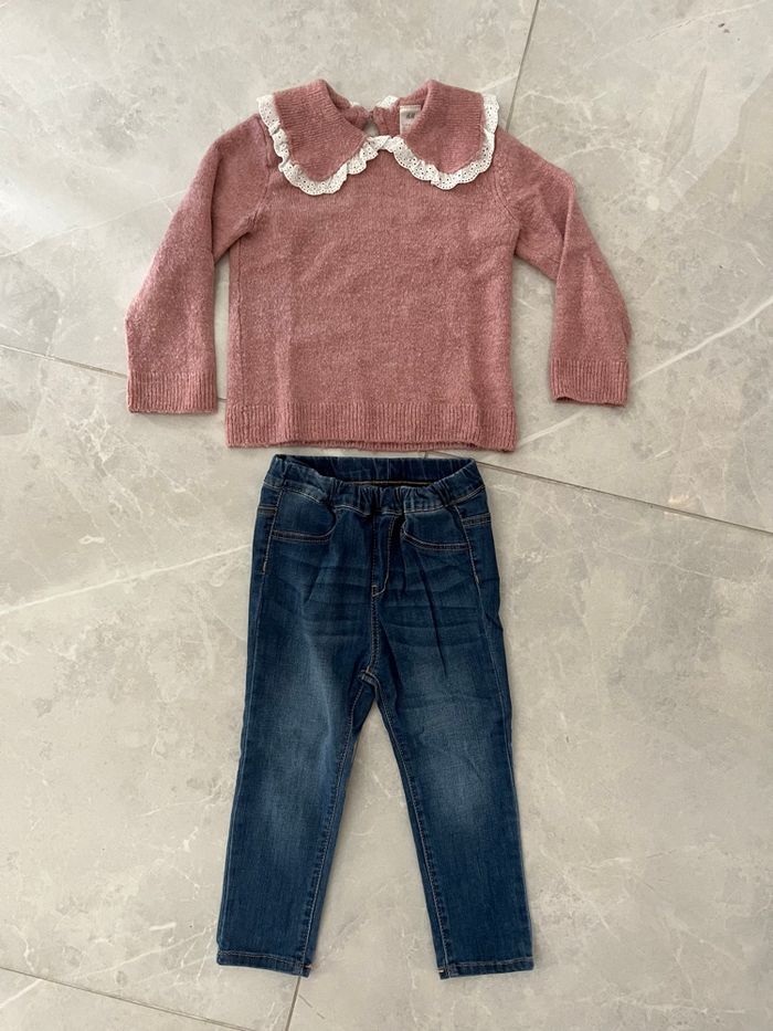 Pull + jeans 18 mois H&M