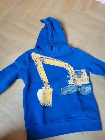 Sweat-shirt capuche bleu