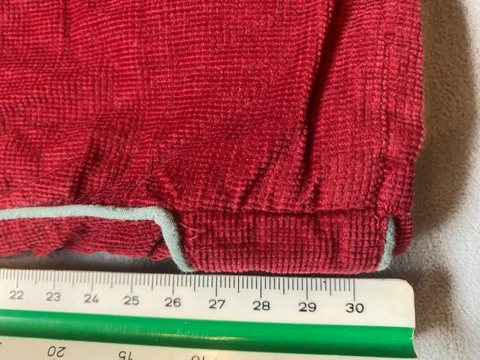 Pantalon velours bordeaux bien doublé pour hiver - photo numéro 3