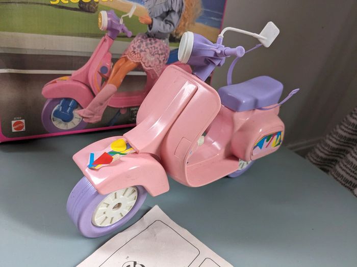 Scooter barbie vintage avec sa boîte - photo numéro 3