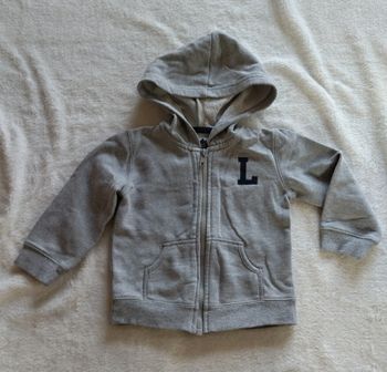Gilet à capuche gris TAPE A L'OEIL, Taille 18 mois
