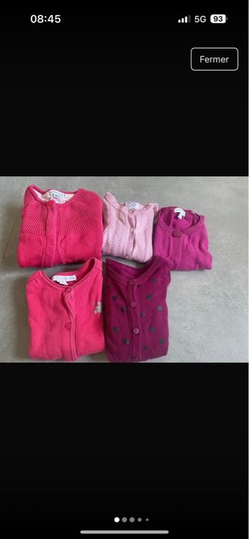 Lots 5 gilet  24/36 mois
