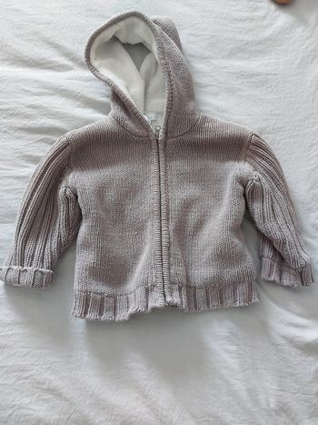 Gilet avec moumoute Kitchoun 18 mois