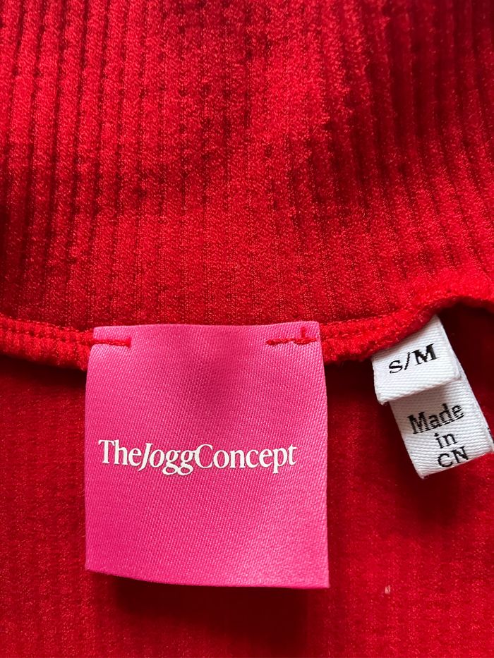 Bel ensemble en velours rouge côtelé-The Jogg concept-Taille S - photo numéro 5