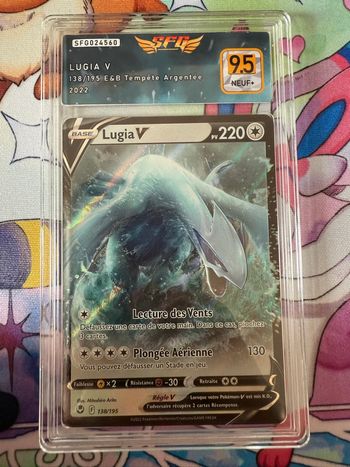 Lugia V 138/195 – Tempête Argentée – Carte Pokémon gradée 9.5 NEUF+