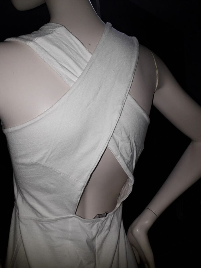 combinaison blanche croisé dans le dos morgan de toi taille 38 - photo numéro 2