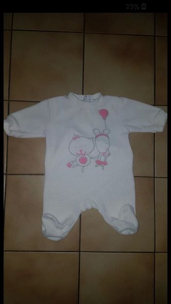 Pyjama en velour blanc