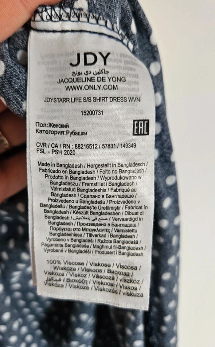 Robe Jacqueline de Yong bleu taille 36 - photo numéro 4
