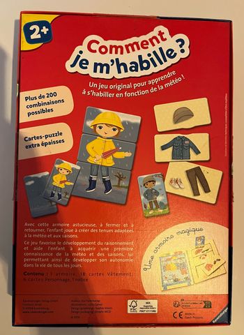 Jeu « comment je m’habille »