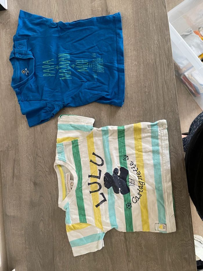 Lot de 19 tee-shirts taille 6 mois - photo numéro 3