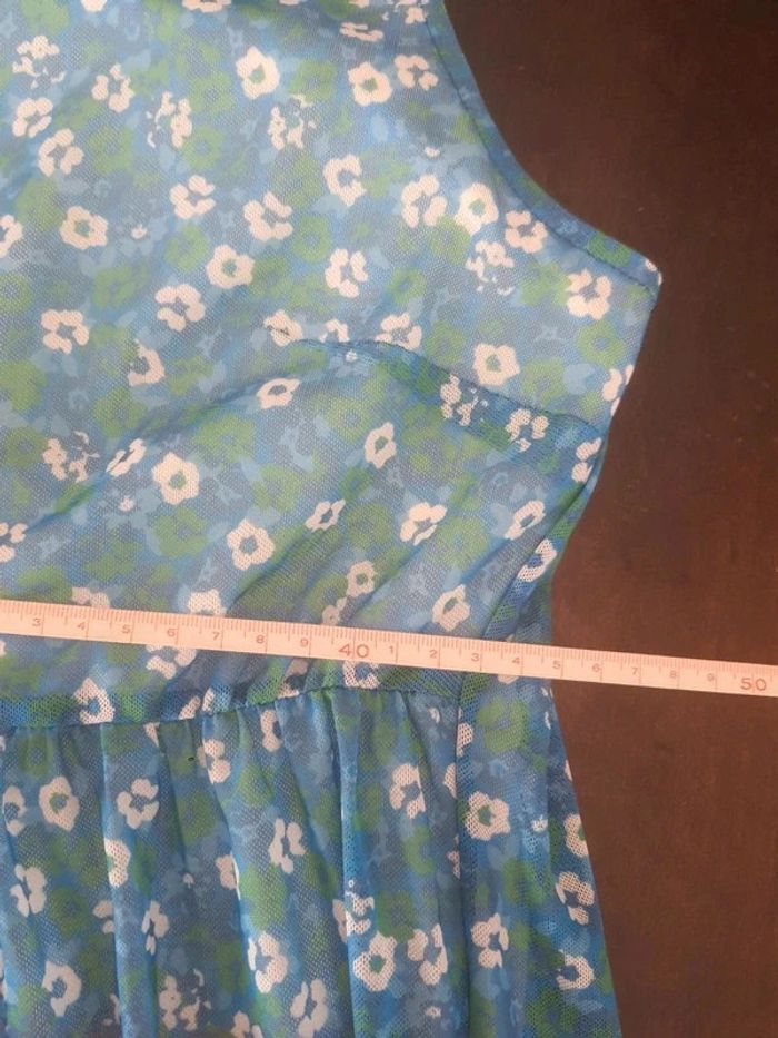 Robe Bel & Bo bleue flories taille 40 - photo numéro 17