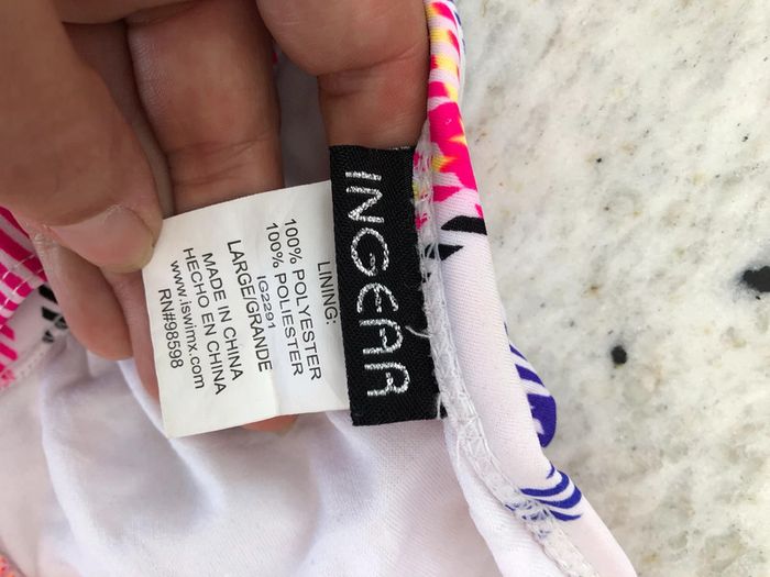 Maillot de bain 2 pièces à carreaux Ingear L - photo numéro 3