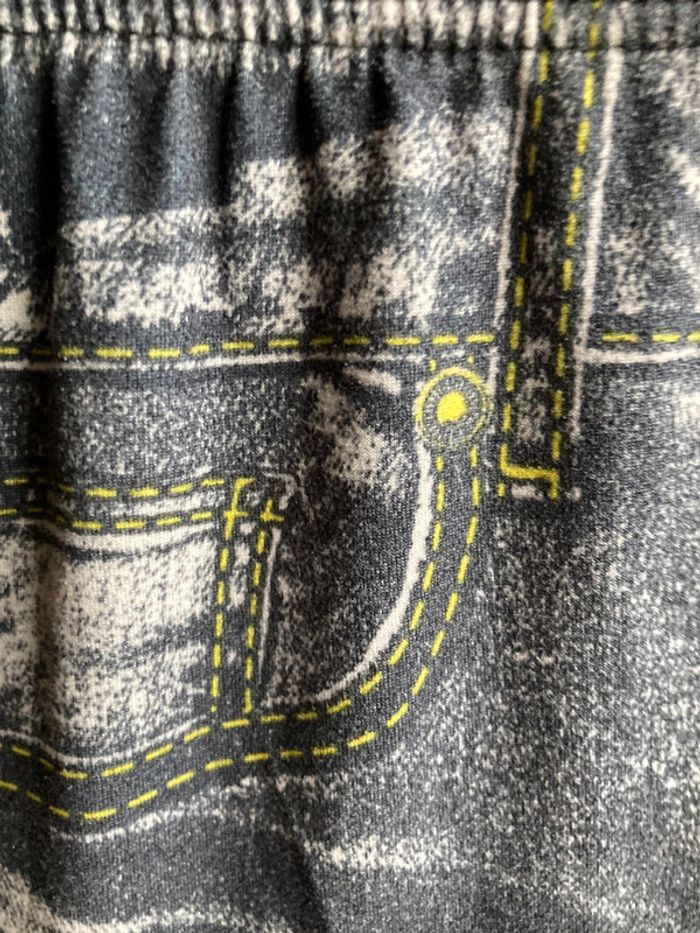 Superbe legging effet jeans et stick stickers taille unique extensible - photo numéro 6
