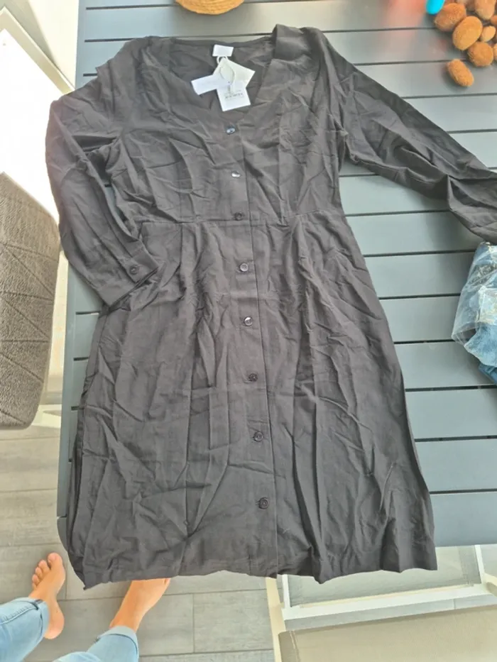 Robe chemise noire Karl Marc John 40 - photo numéro 2