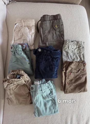 Lot de 8 pantalons 6 mois