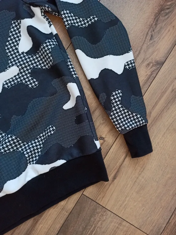 Pull noir militaire homme manches longues taille L - photo numéro 3