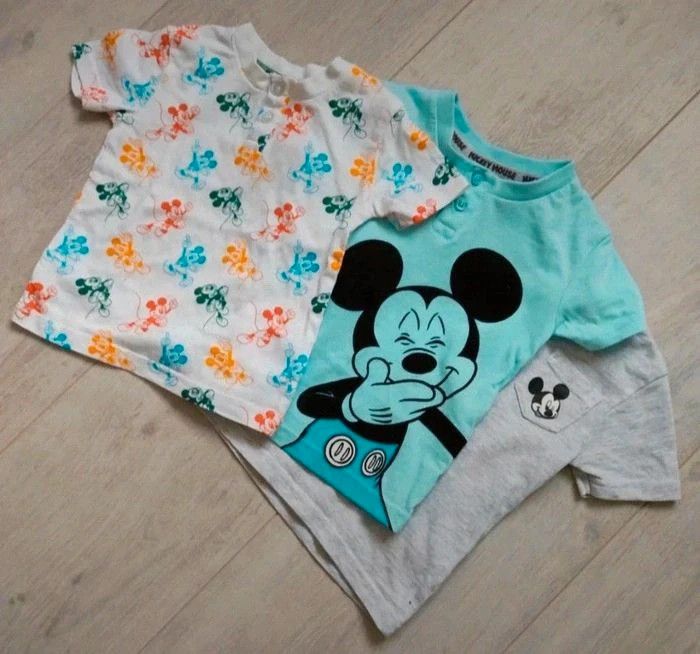 Lot de 3 tee shirts Mickey 6 mois neufs