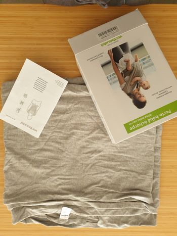 Echarpe portage nourisson jusqu'à 15kg (3ans)