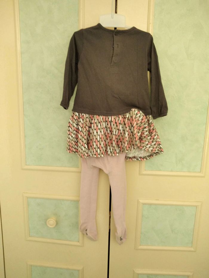 tunique + collants 18 mois - photo numéro 2