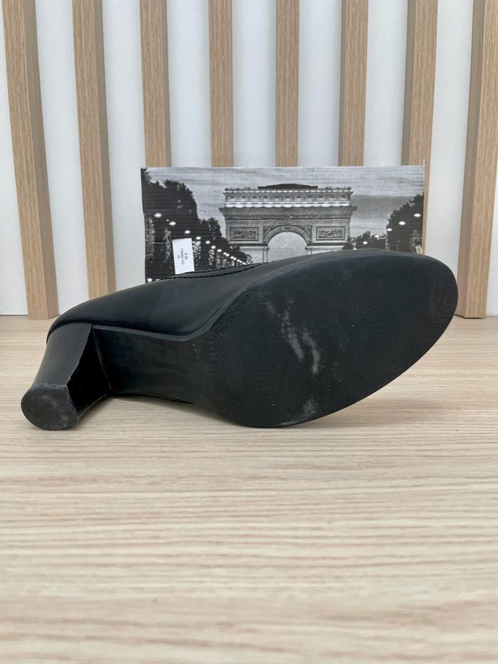 Escarpins cuir noir Tamaris taille 41 - photo numéro 5