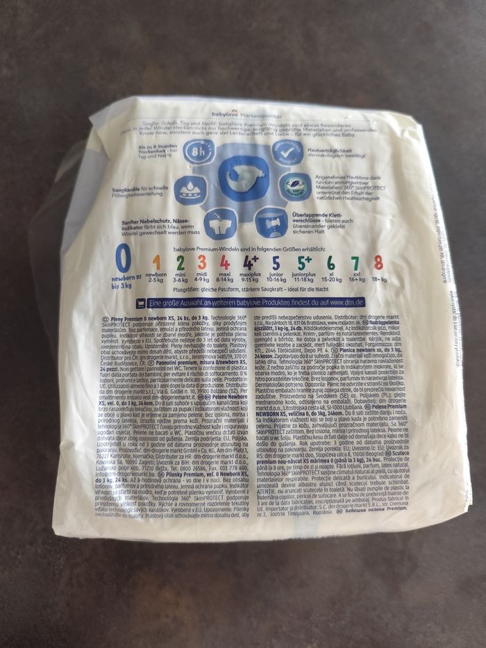 Paquet de 24 couches babylove taille 0 - photo numéro 2