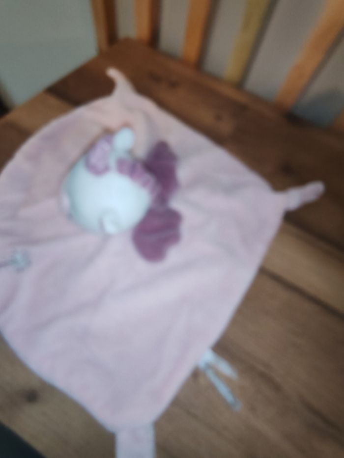 Doudou licorne gipsy rose et violette - photo numéro 2