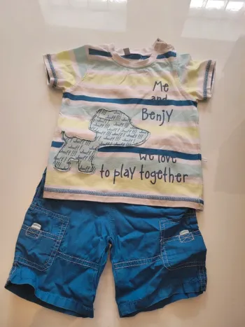 Ensemble short/tee shirt 18 mois