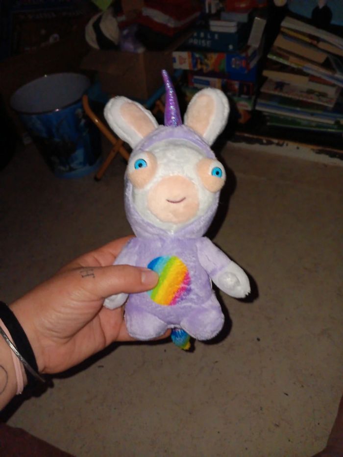 Peluche lapin cretin en licorne 15cm env pas de vinted go
