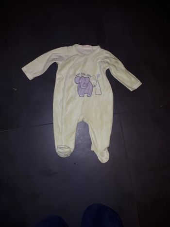 Grenouillère velours Gémo 3 mois