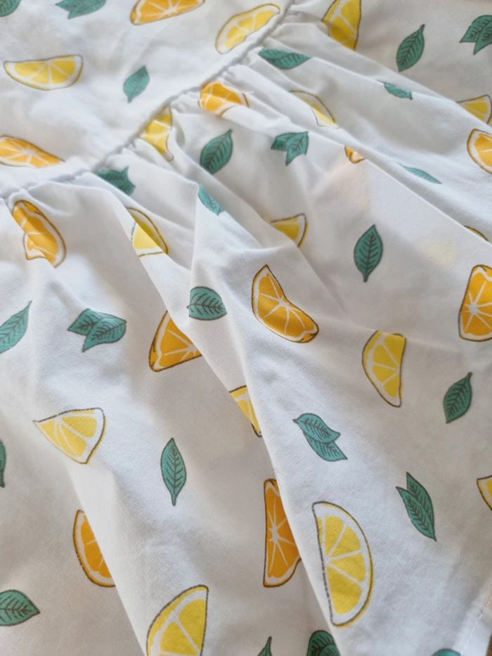 Robe imprimée citrons été bébé fille 3mois - photo numéro 2