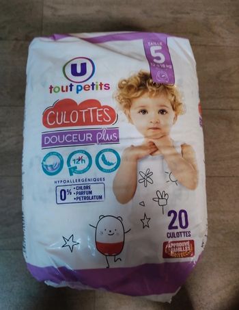 Couches culottes- 20 culotte - taille 5 : 12 à 18 kg