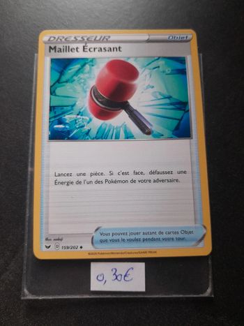 Carte Pokémon Maillet Ecrasant 159/202