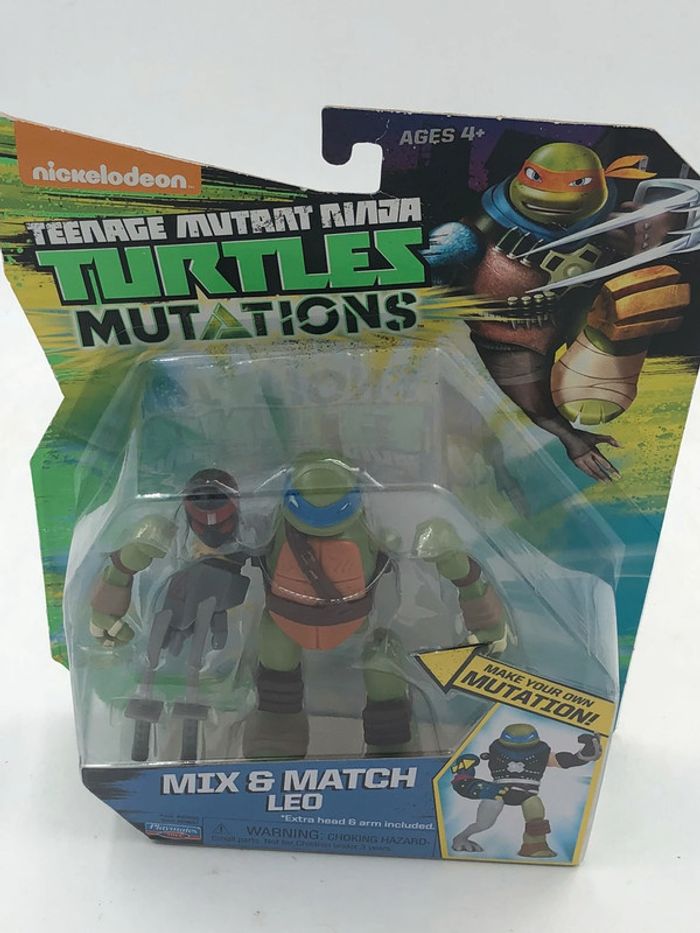 Figurine tortue Ninja Mutations Mix & Match Léo Playmates Toys neuf