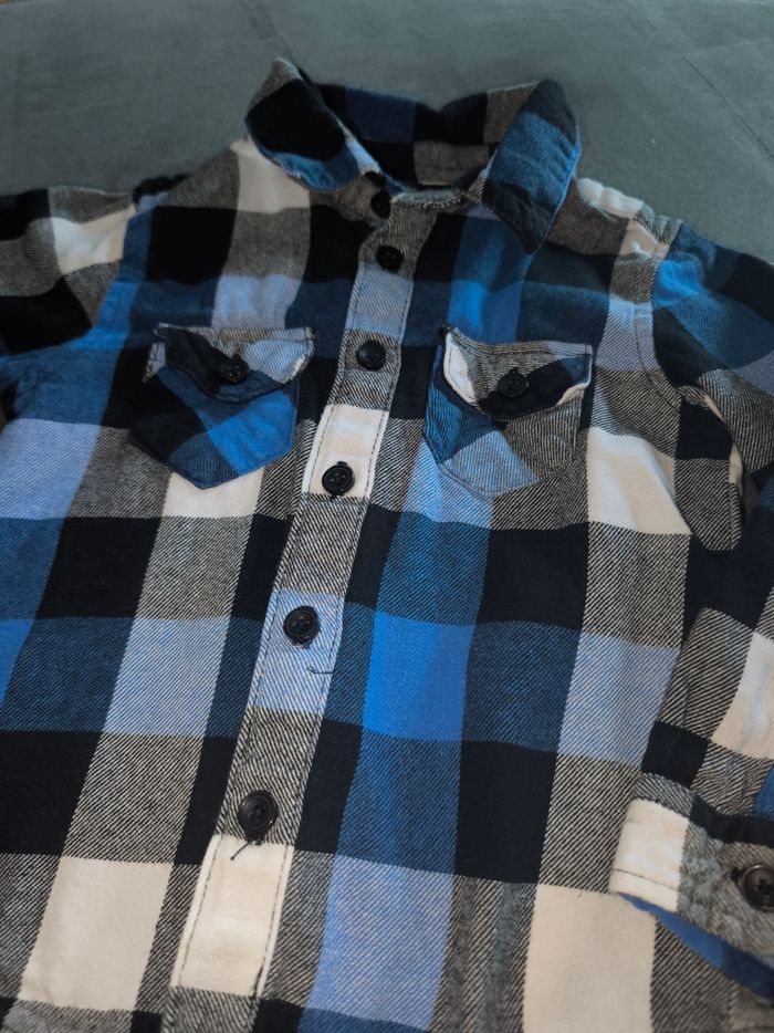 Chemise à carreaux bleu - photo numéro 3