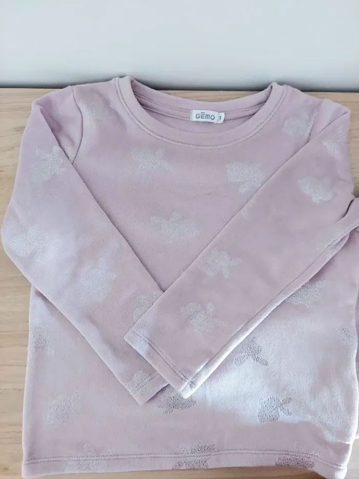 Pyjama d'hiver mauve Gémo (3 ans) - photo numéro 2