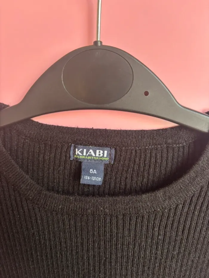 Pull noir Kiabi 8 ans - photo numéro 3