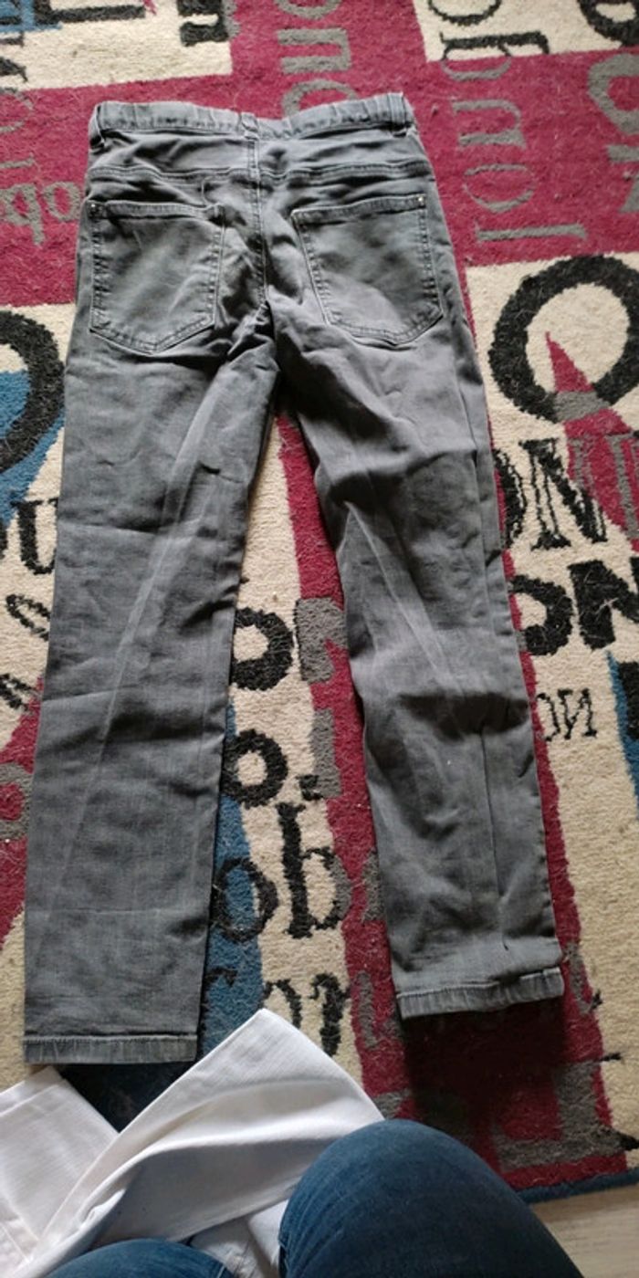Jeans taille 9 ans gris - photo numéro 2