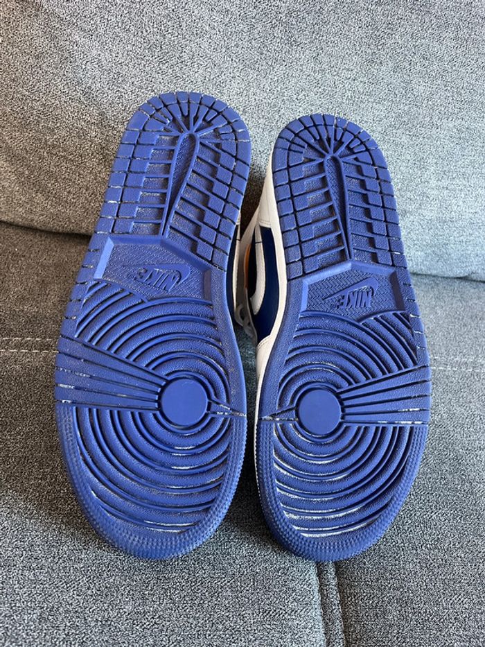 Jordan 1 mid bleu royal laser orange - photo numéro 5