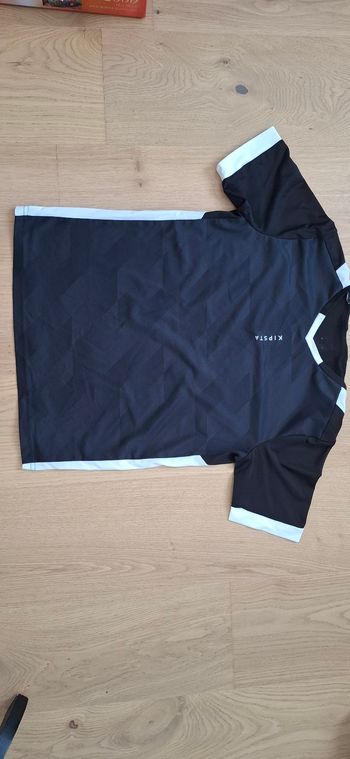 Maillot de foot noir kipsta, 11-12 ans